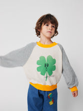 Bobo Choses Lucky Clover raglan Trui - Gemêleerd grijs